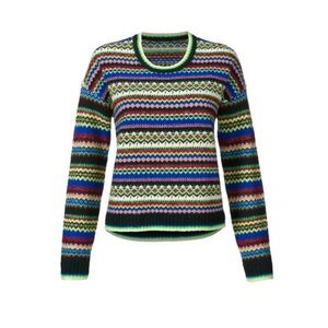 Cabi Moorland Pullover Sweater. Multi stripe. Size XL